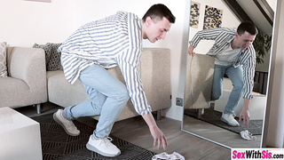 Stepsis seducing stepbro in hot skirt