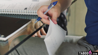 Sexy tutor gets college teens to focus