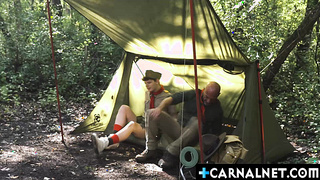 Ethan Tate face sitting Scoutmaster Ace Banner