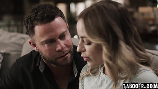 Anna happily sits Seth inside