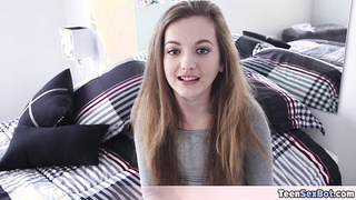 Petite stepdaughter Marissa Mae fucked