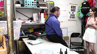 Officer fucks perky suspects pretty mouth