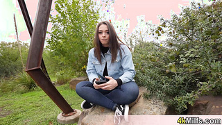 Cute Sophia wanted a trip to the forest