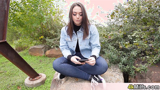 Cute Sophia wanted a trip to the forest