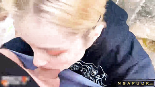 Blonde Stepsister Sucks Dick and Fucks H