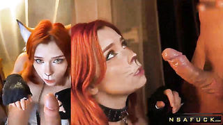 Sexy StepSister Plays with Dildo and S