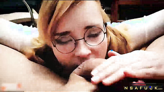 Cute Excellent StepSister Diligently Sucks Dick