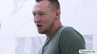 Nasty shemale suck and ride stepbrothers bigcock