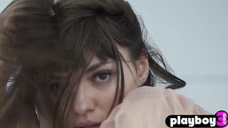 Petite brunette teen passion posing