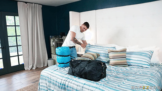 Stepmom hears weird sex noises coming from son room