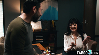 Naughty latina MILF seduces the director