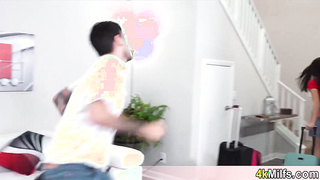 Long legged wife cant wait for a fuck