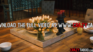 Hot Olive Glass interracial threesome