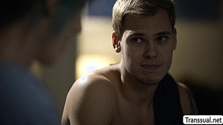 MILF TS stepmom suck and ride stepsons big dick