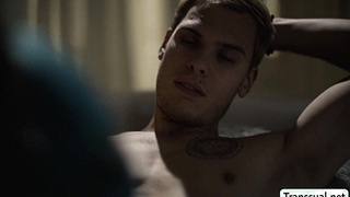 MILF TS stepmom suck and ride stepsons big dick