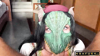 The Lusty Argonian Maid TES Cosplay Pussy