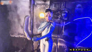 Horny Nova from Starcraft Sucks Cock and Swallows Cum