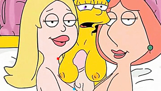 Griffins and Simpsons cheating whores