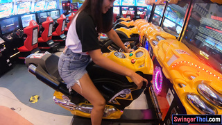 Young Thai MILF girlfriend jerks cock