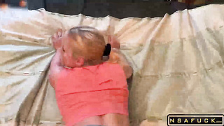 Fucked Hottie through Hole in new Jeans