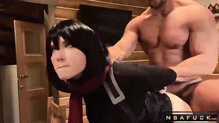 Mikasa Anal Roughly Fucks till Cum in Mo