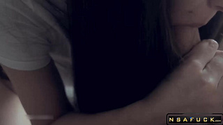 Sporty Babe with Great Ass Sucks Dick