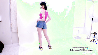 Gorgeous New Young Brunette has Hot Sex with Fake Agent