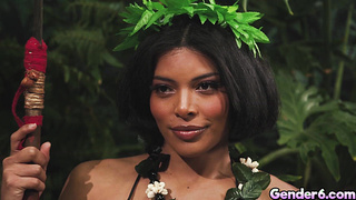 Cliff Jensen fucked latina transgender Lola Morena