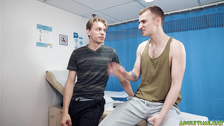 Leo Louis and Ryan Jacobs jerking each other off