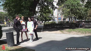 A petite Italian fucked in a tavern