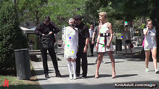 A petite Italian fucked in a tavern