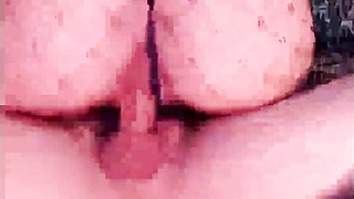 Rubbing between the buttocks followed by a good fuck