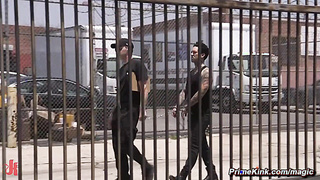 Freed from jail man anal fucks babe