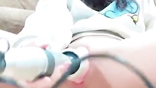 Chinese Teenie Vibing to Ejaculation Contractions at four:32