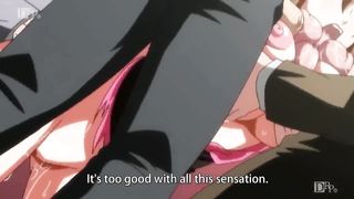 Guests Observe Meaty Hooter Anime Porn Hoes get Dual Plumbed on Stage