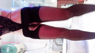 My Wifey has Xxl Hooters and Backside, Draining in Ebony Stocking