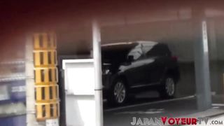 Asian amateurs filmed urinating in public by spycam