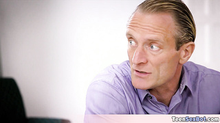 Pops just got a new petite Ebony maid