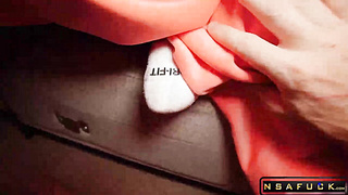 Sneaky StepBro Hides in my Snuggie Airplays Porn on TV