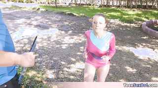 Petite and flexible Paris White fucked