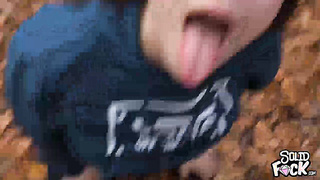 Stepsisters Quickie Risky Blowjob in National Park