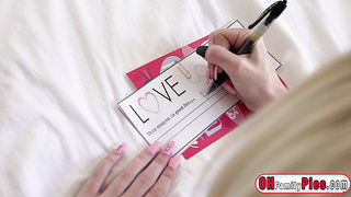 Hot sex coupon by two horny blonde teens