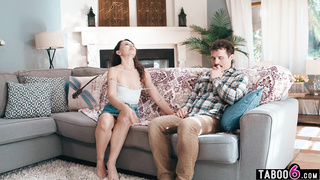 Teen Liz Jordan caught touching herself