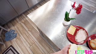 Horny stepsister is an exhibitionist