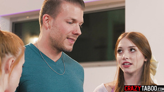 Two lusty teens enjoyed hardcore fucking