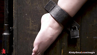 Busty writhes in pain and pleasure