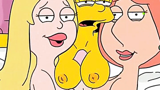 Famous cartoon lesbian MILFs