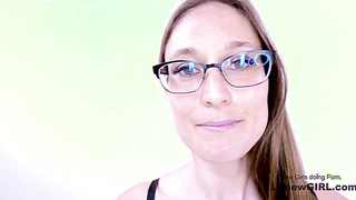 Shy Hot Woman barely fits Big Black Cock