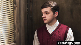 Jack Aries sucking Altar boy Marcus Rivers cock