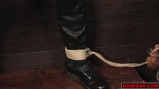 Sean Xavier is gagged and tightly bound